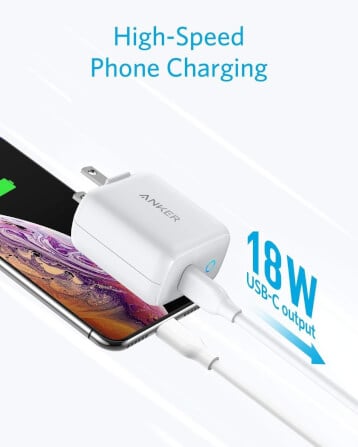 หัวชาร์จเร็ว 18W USB-C Anker PowerPort PD 1 สีเทา - AK127 _1